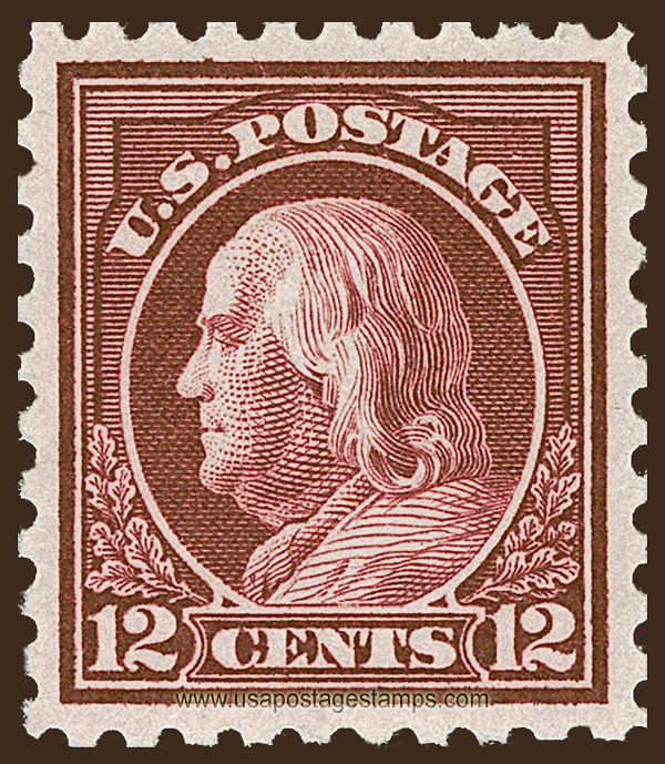 US 1916 Benjamin Franklin (1706-1790) 12c. Scott. 474