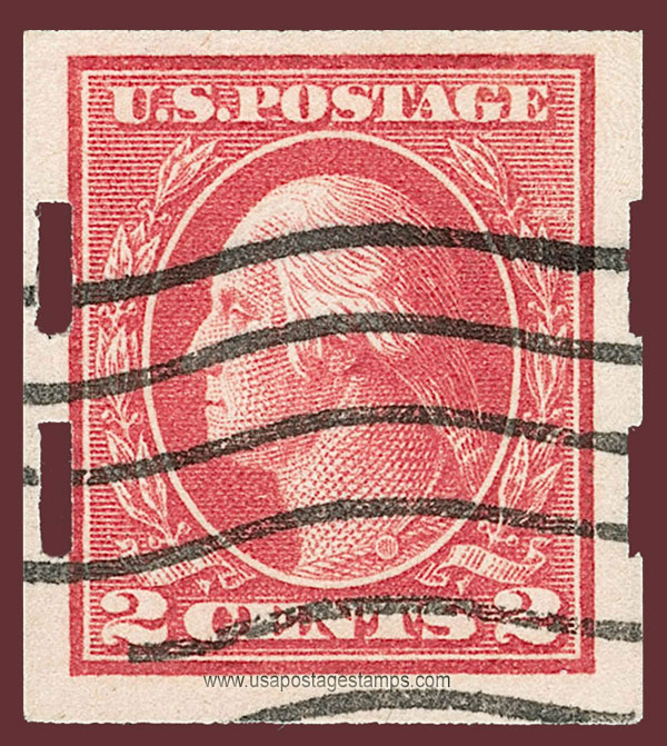 US 1916 George Washington (1732-1799) Imperf. 2c. Scott. 482A