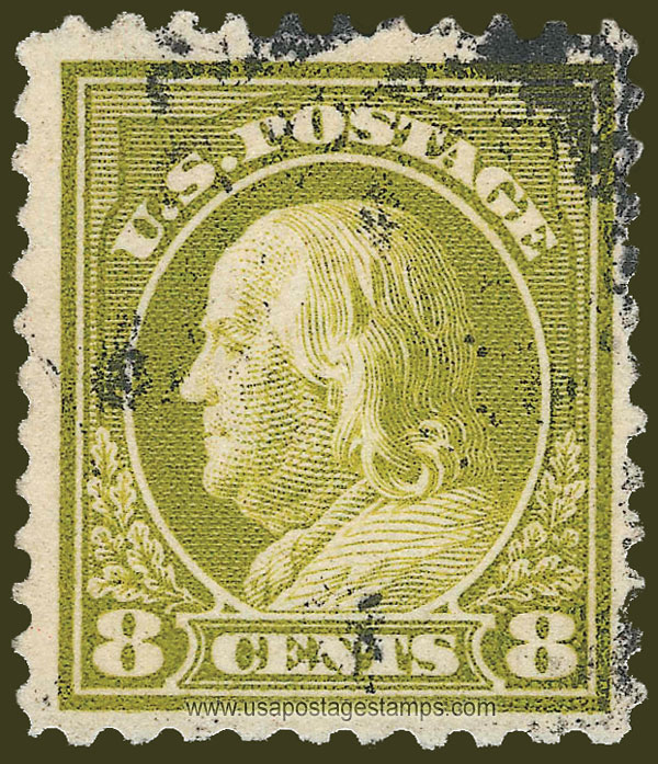 US 1917 Benjamin Franklin (1706-1790) 8c. Michel 230T