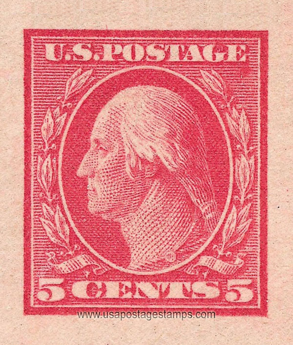 US 1917 George Washington (1732-1799) Imperf. 5c. Scott. 485