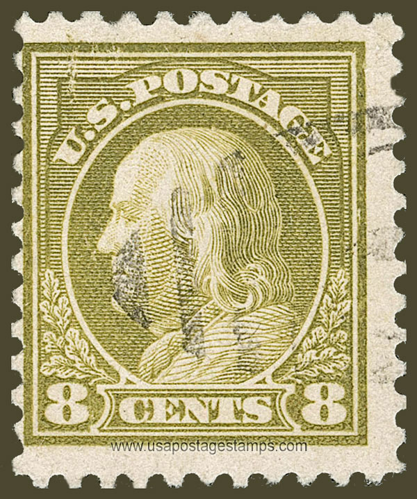 US 1917 Benjamin Franklin (1706-1790) 8c. Scott. 508c