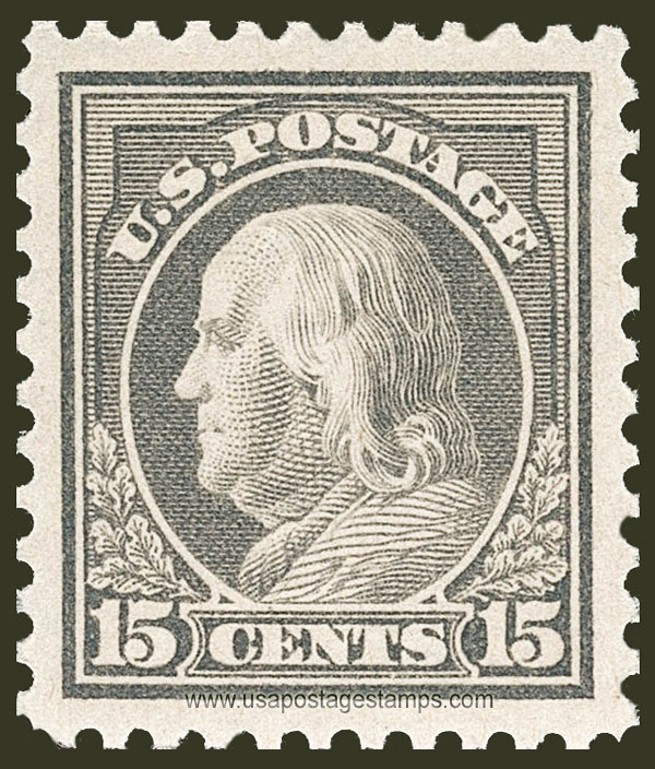 US 1917 Benjamin Franklin (1706-1790) 15c. Scott. 514