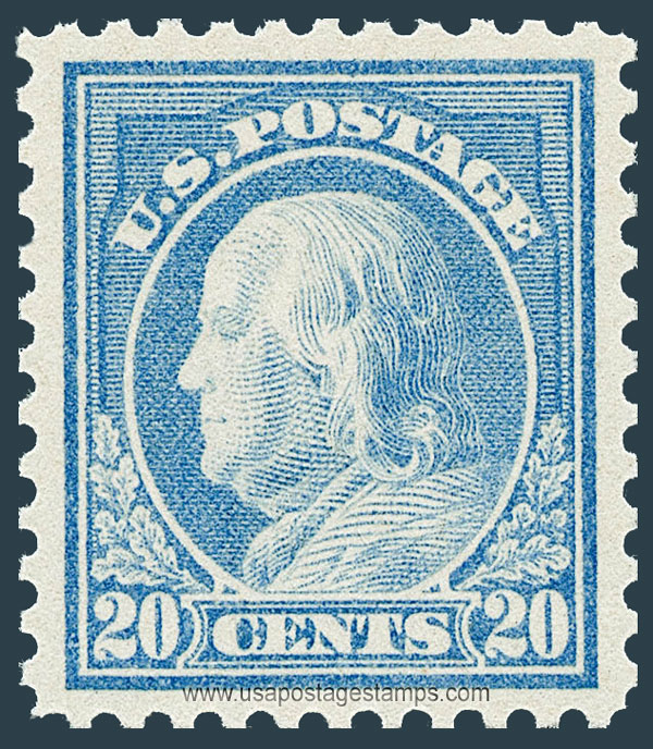 US 1917 Benjamin Franklin (1706-1790) 20c. Scott. 515