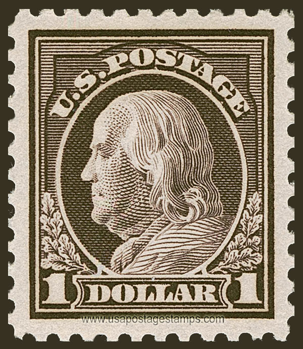 US 1917 Benjamin Franklin (1706-1790) $1 Scott. 518