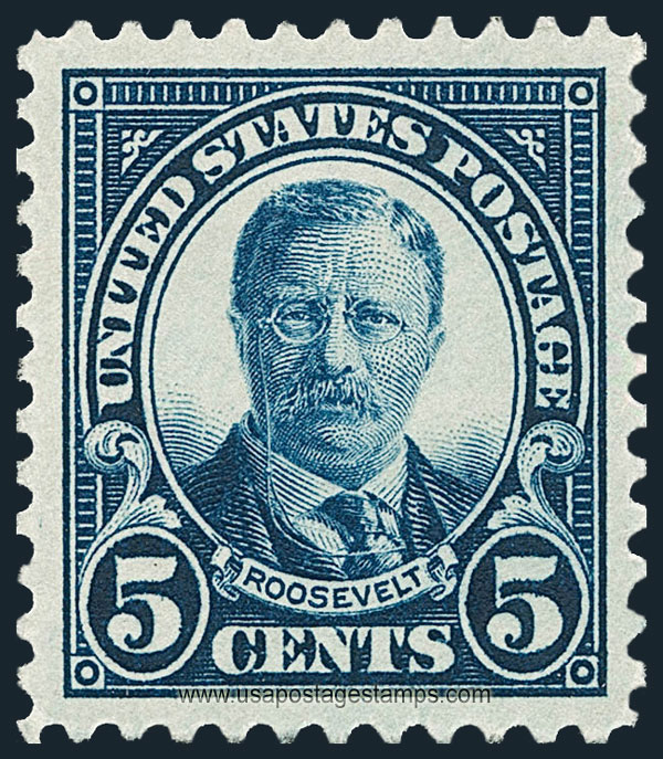 US 1922 Theodore Roosevelt (1858-1919) 5c. Scott. 557