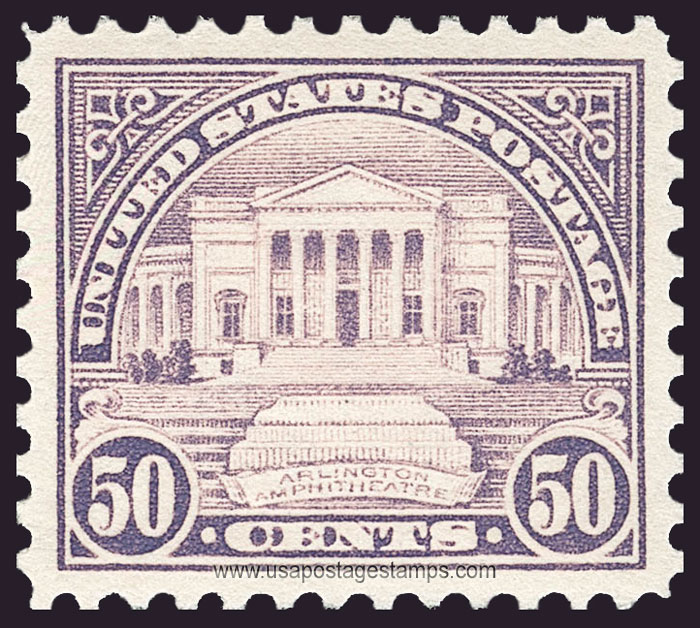US 1922 Arlington Memorial Amphitheater 50c. Scott. 570