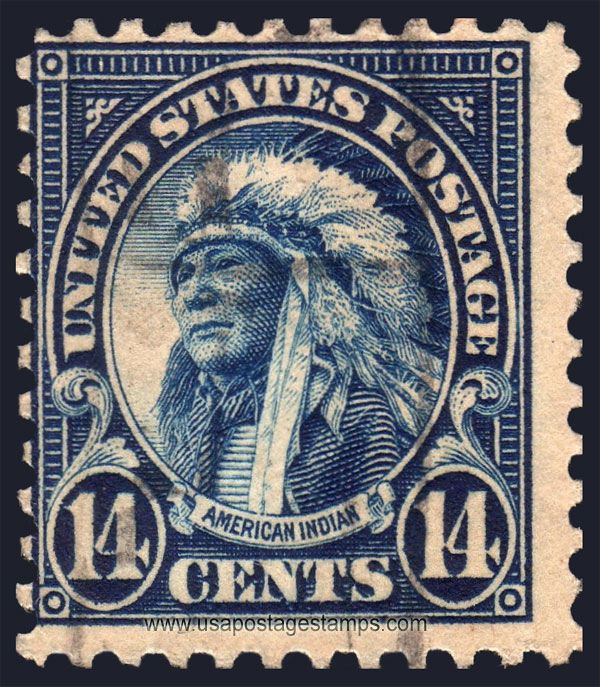 US 1923 American Indian 14c. Michel PR276A
