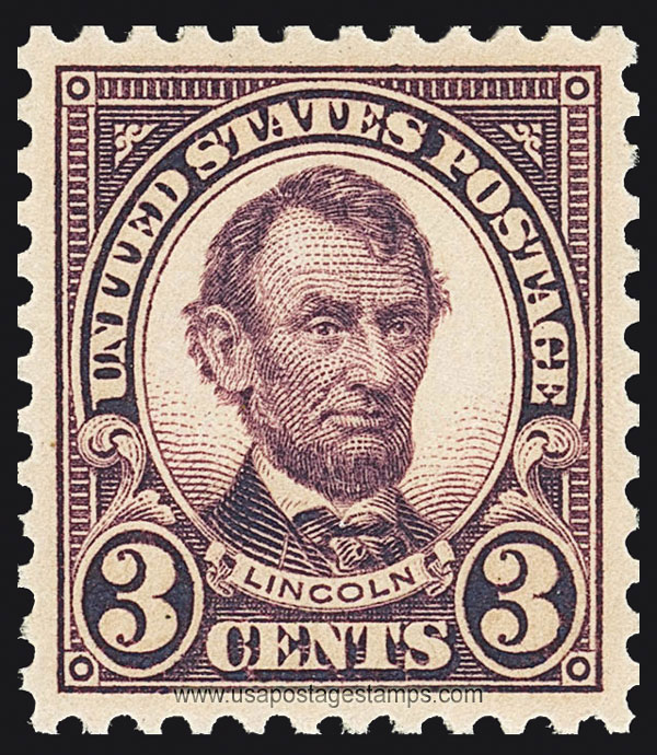 US 1923 Abraham Lincoln (1809-1865) 3c. Scott. 555