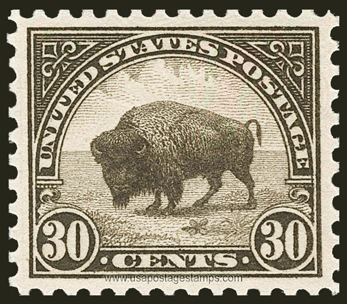 US 1923 Buffalo Bison 30c. Scott. 569