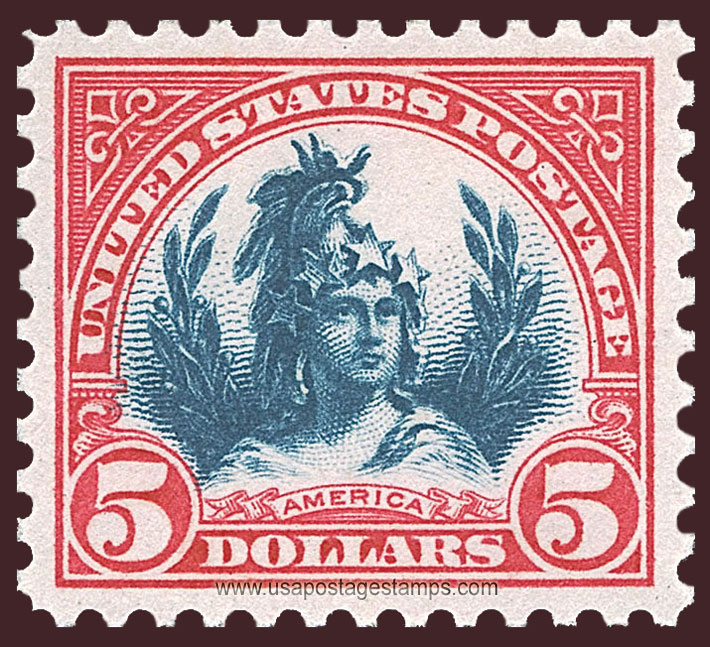 US 1923 Statue of Freedom (1863), Washington $5 Scott. 573