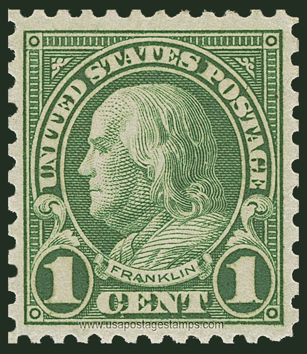 US 1923 Benjamin Franklin (1706-1790) 1c. Scott. 578