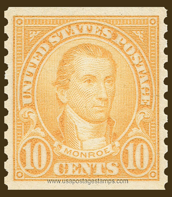 US 1924 James Monroe (1758-1831) Coil 10c. Scott. 603