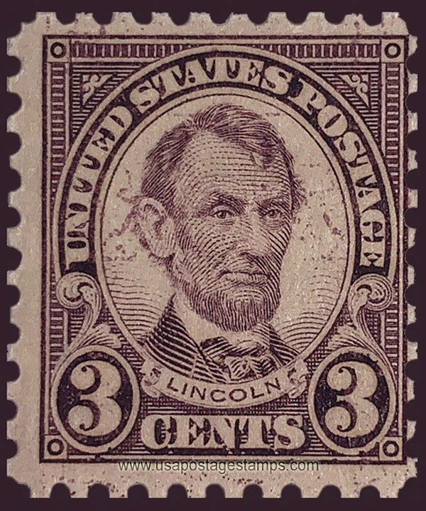 US 1925 Abraham Lincoln (1809-1865) 3c. Michel PR264C