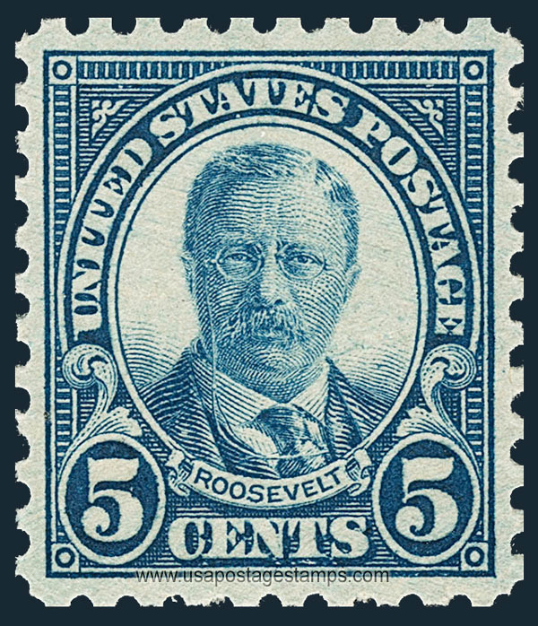 US 1925 Theodore Roosevelt (1858-1919) 5c. Scott. 586