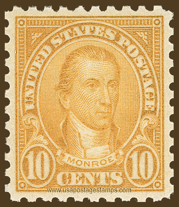 US 1925 James Monroe (1758-1831) 10c. Scott. 591