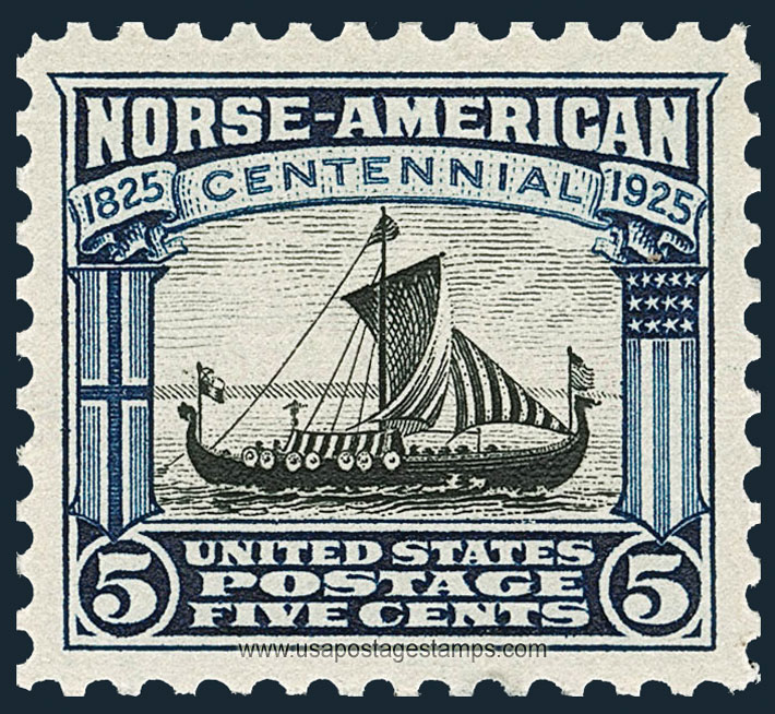 US 1925 Norse-American Issue 'Viking ship' 5c. Scott. 621
