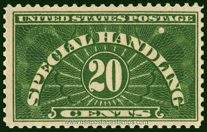 US 1928 Special Handling Stamp 20c. Scott. QE3