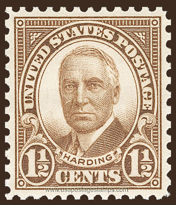 US 1930 Warren Gamaliel Harding (1865-1923) 1½c. Scott. 684