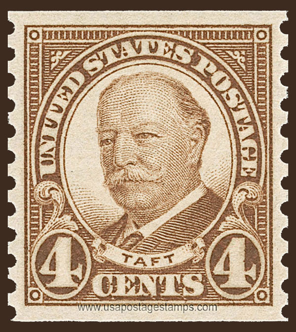 US 1930 William Howard Taft (1857-1930) Coil 4c. Scott. 687