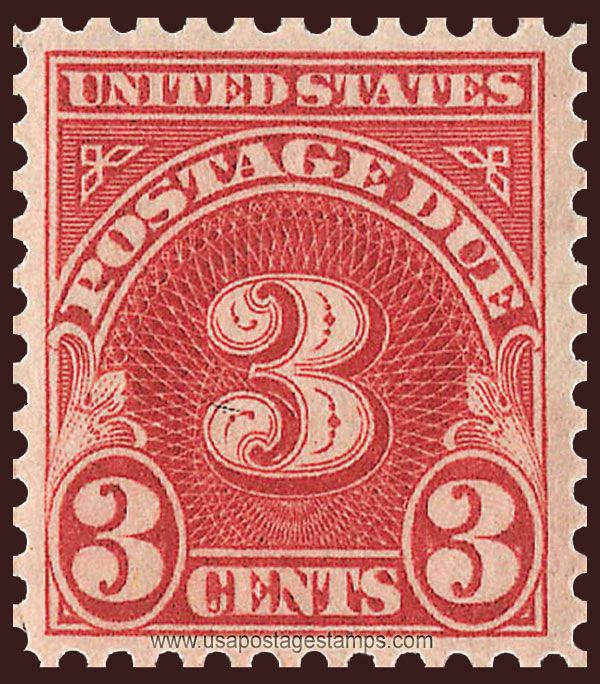 US 1930 Postage Due Stamp 3c. Scott. J72