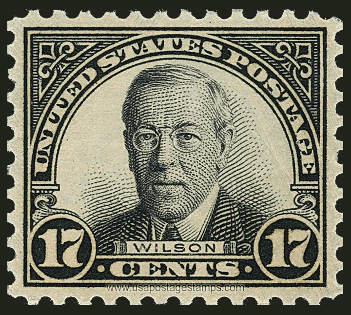 US 1931 Thomas Woodrow Wilson (1856-1924) 17c. Scott. 697