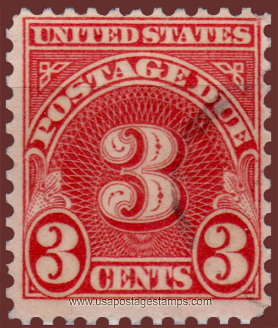 US 1931 Postage Due Stamp 3c. Scott. J82