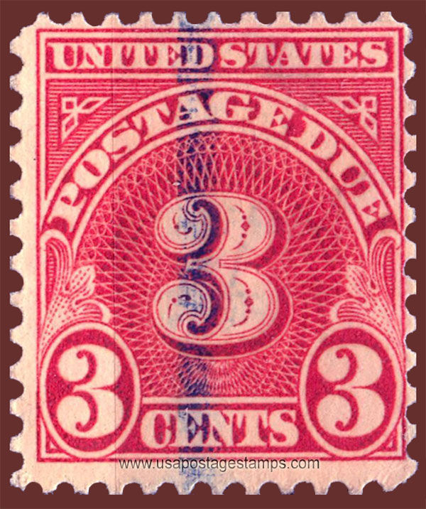 US 1931 Postage Due Stamp 3c. Scott. J82a
