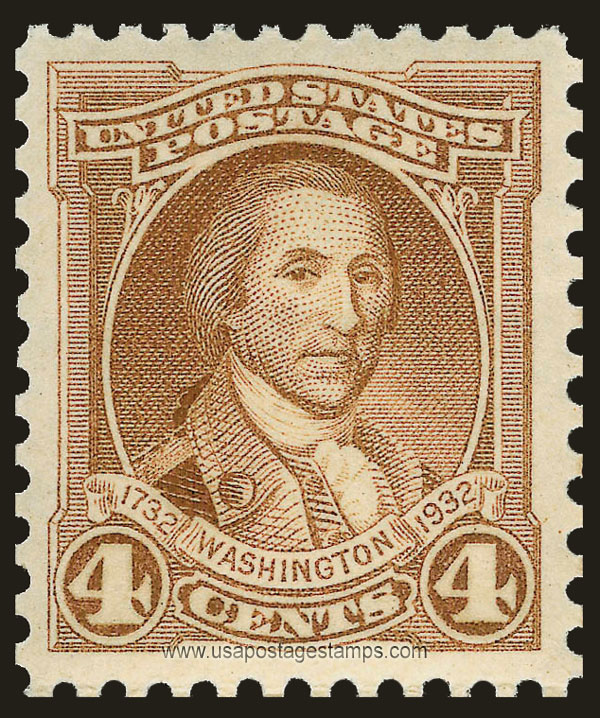 US 1932 George Washington (1732-1799) 4c. Scott. 709