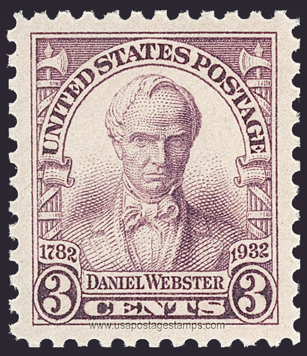 US 1932 Daniel Webster (1782-1852) 3c. Scott. 725