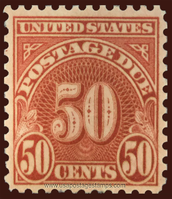 US 1932 Postage Due Stamp 50c. Scott. J86