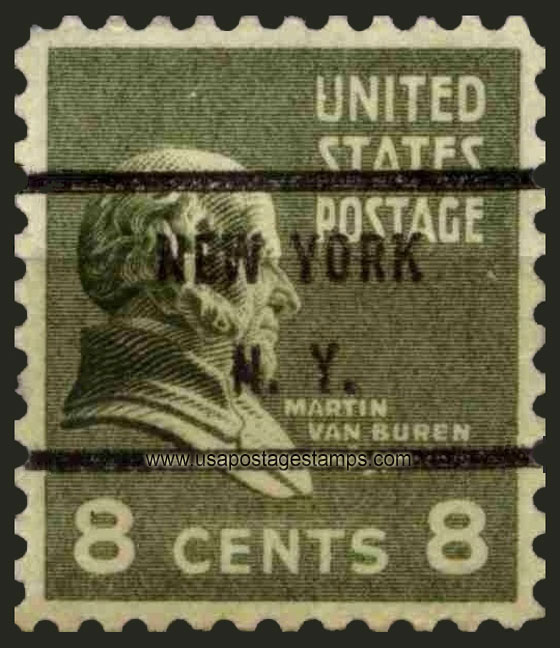 US 1938 Martin Van Buren (1782-1862) 8c. Michel 420AV