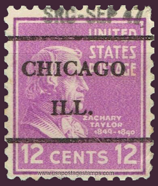 US 1938 Zachary Taylor (1784-1850) 12c. Michel PR424A