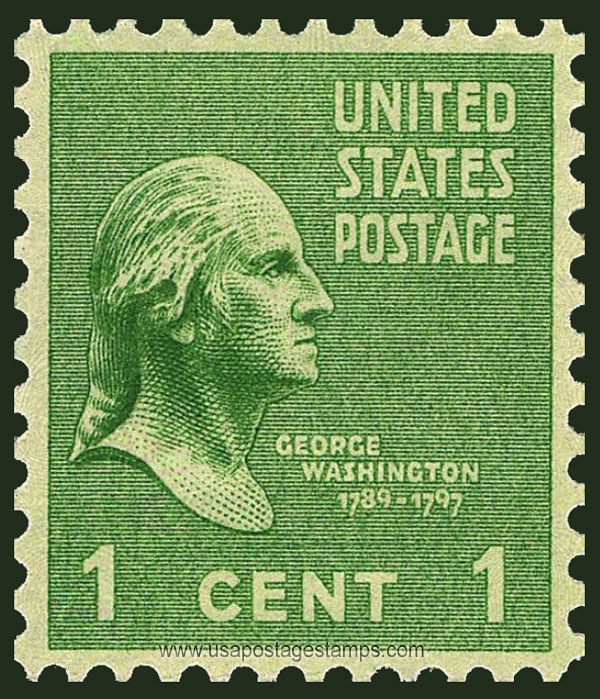 US 1938 George Washington (1732-1799) 1c. Scott. 804