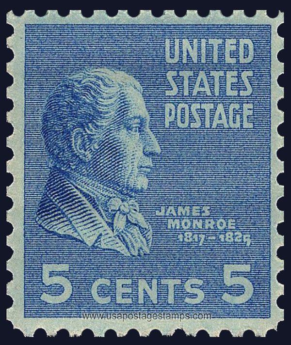 US 1938 James Monroe (1758-1831) 5c. Scott. 810