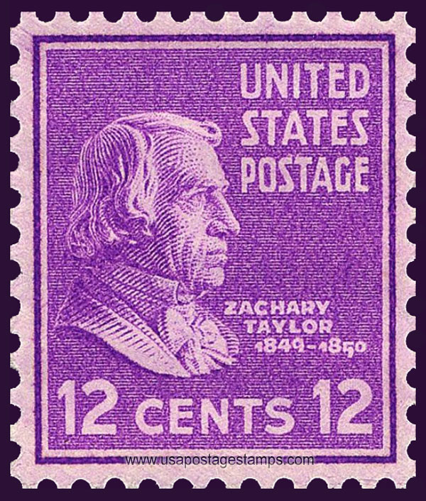 US 1938 Zachary Taylor (1784-1850) 12c. Scott. 817