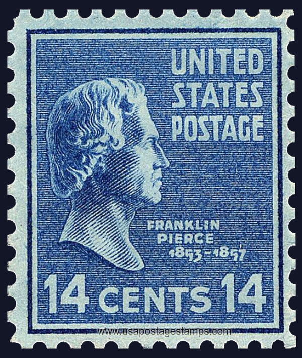 US 1938 Franklin Pierce (1804-1869) 14c. Scott. 819