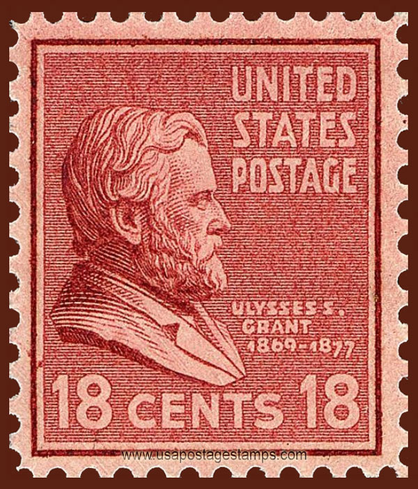 US 1938 Ulysses S. Grant (1822-1885) 18c. Scott. 823
