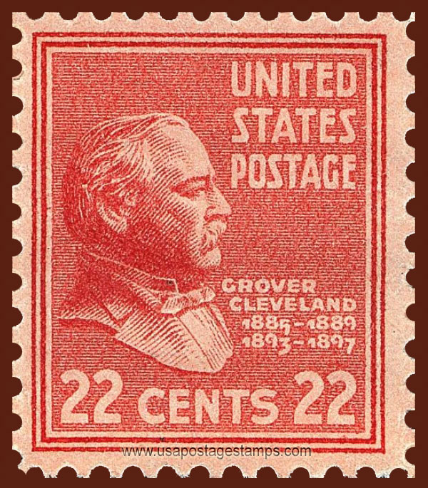 US 1938 Stephen Grover Cleveland (1837-1908) 22c. Scott. 827