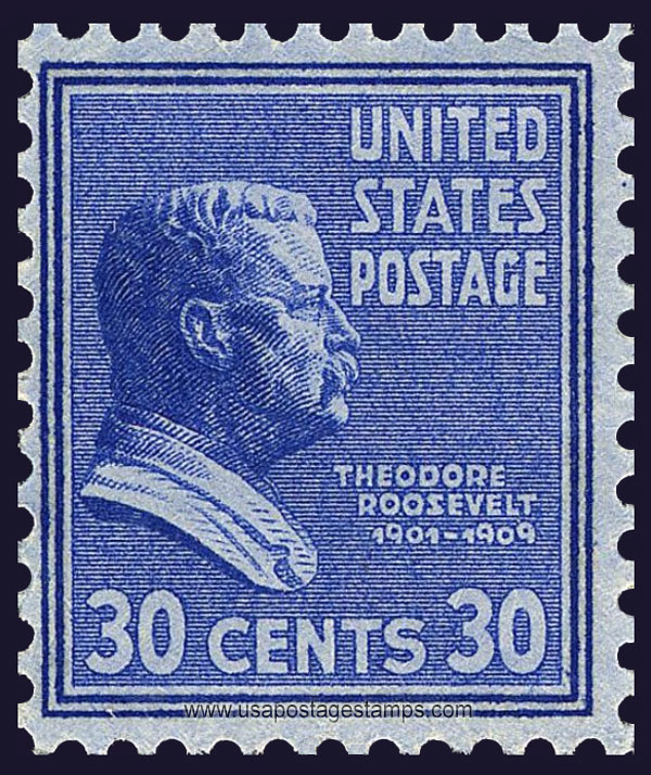 US 1938 Theodore Roosevelt (1858-1919) 30c. Scott. 830