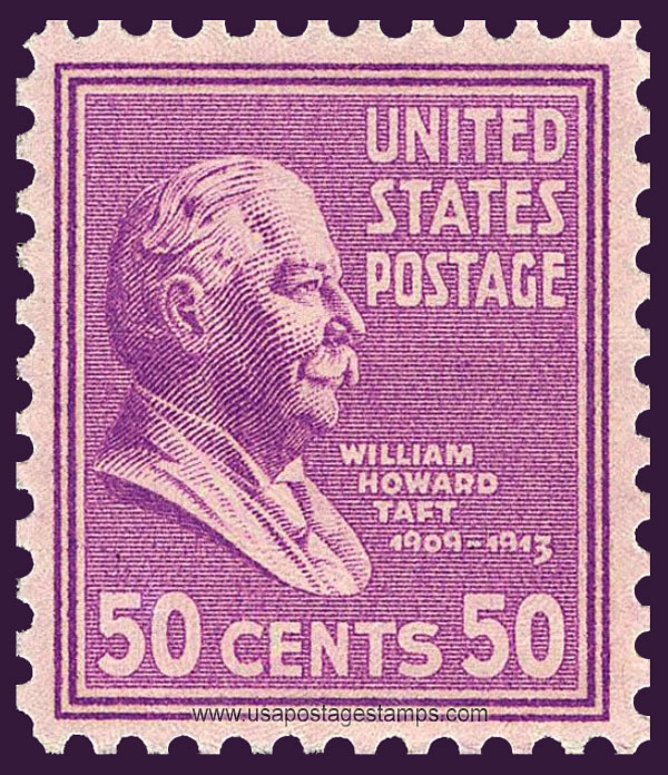 US 1938 William Howard Taft (1857-1930) 50c. Scott. 831