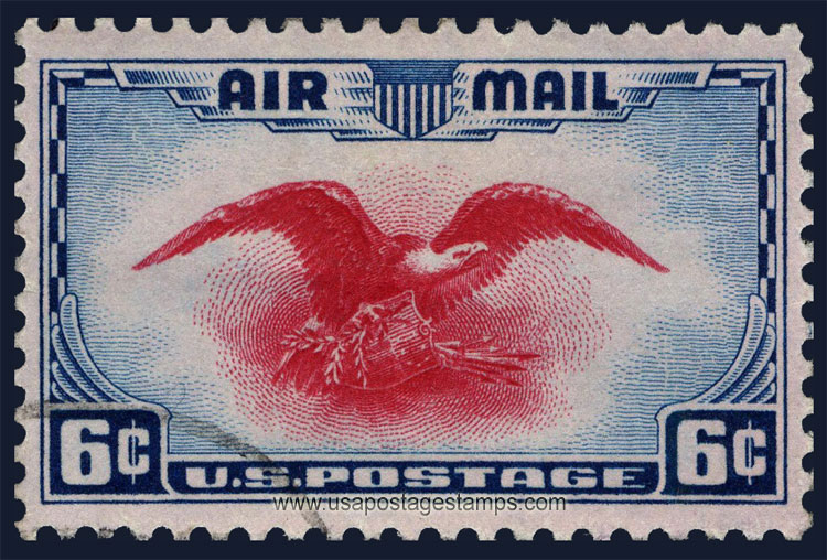 US 1938 'Airmail' Bald Eagle 6c. Scott. C23