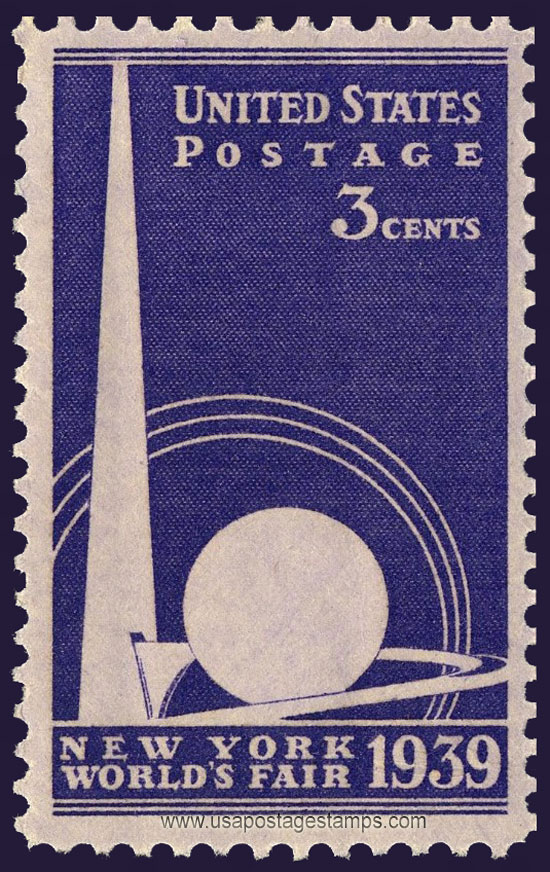 US 1939 New York World's Fair 3c. Scott. 853