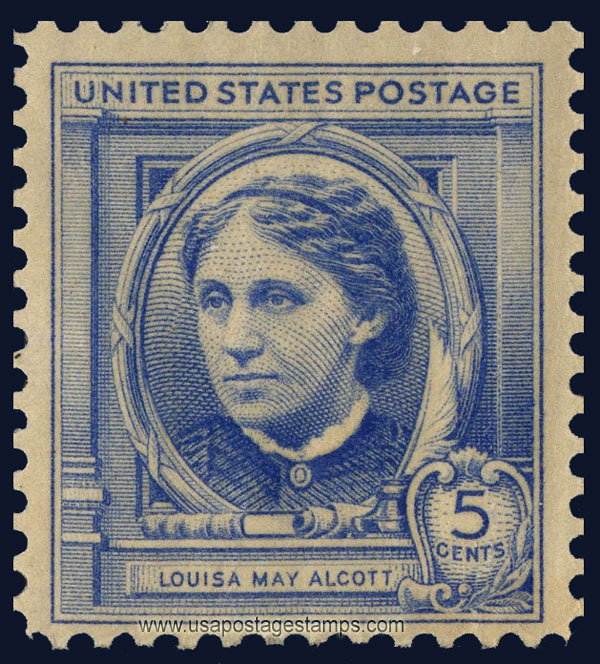US 1940 Author Louisa May Alcott 5c. Scott. 862