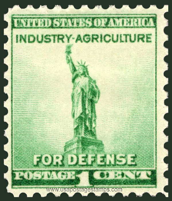 US 1940 National Defense Issue 'Statue Of Liberty' 1c. Scott. 899