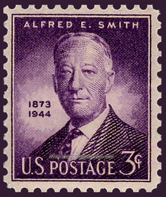US 1945 NY Governor Alfred Emanuel Smith 3c. Scott. 937