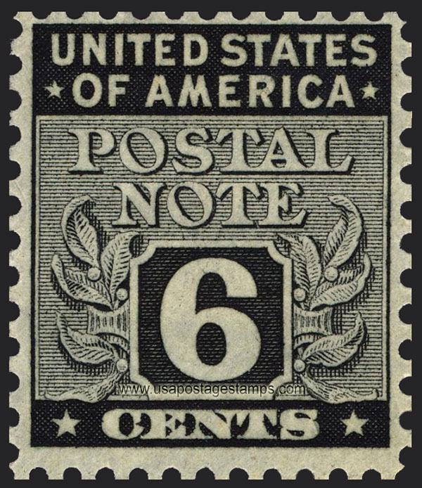 US 1945 Postal Note 6c. Scott. PN6