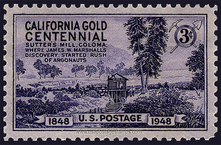 US 1948 California Gold Centennial 3c. Scott. 954