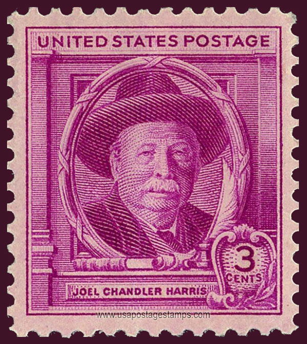 US 1948 Author Joel Chandler Harris (1848-1908) 3c. Scott. 980