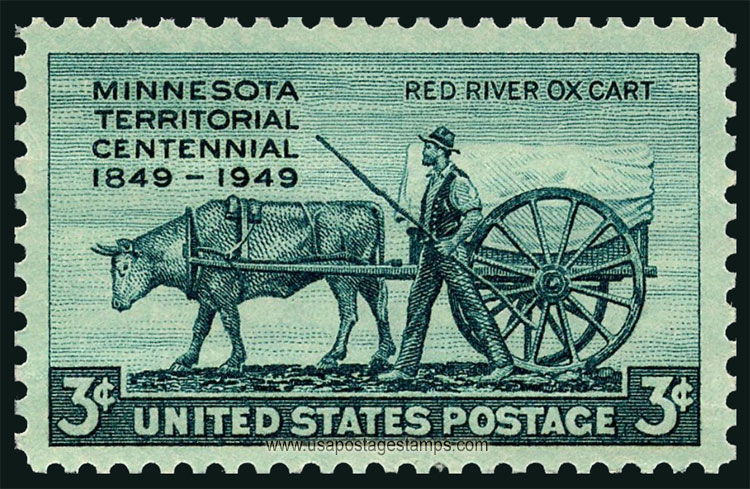 US 1949 Centennial of Minnesota Territory 3c. Scott. 981