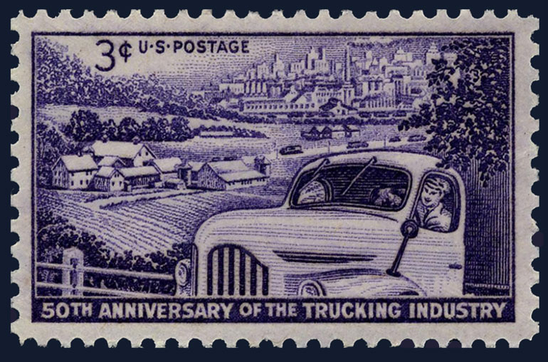 US 1953 50th Anniversary of the Trucking Industry 3c. Scott. 1025